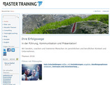 Tablet Screenshot of mastertraining.ch